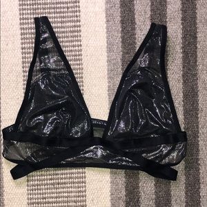 Victoria’s Secret Black Metallic Bralette